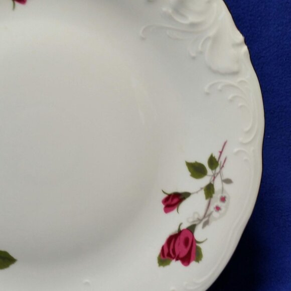 Royal Kent Red Roses Chop Plate Round Serving Platter Poland Wedding Pre-Owned - Picture 7 of 10